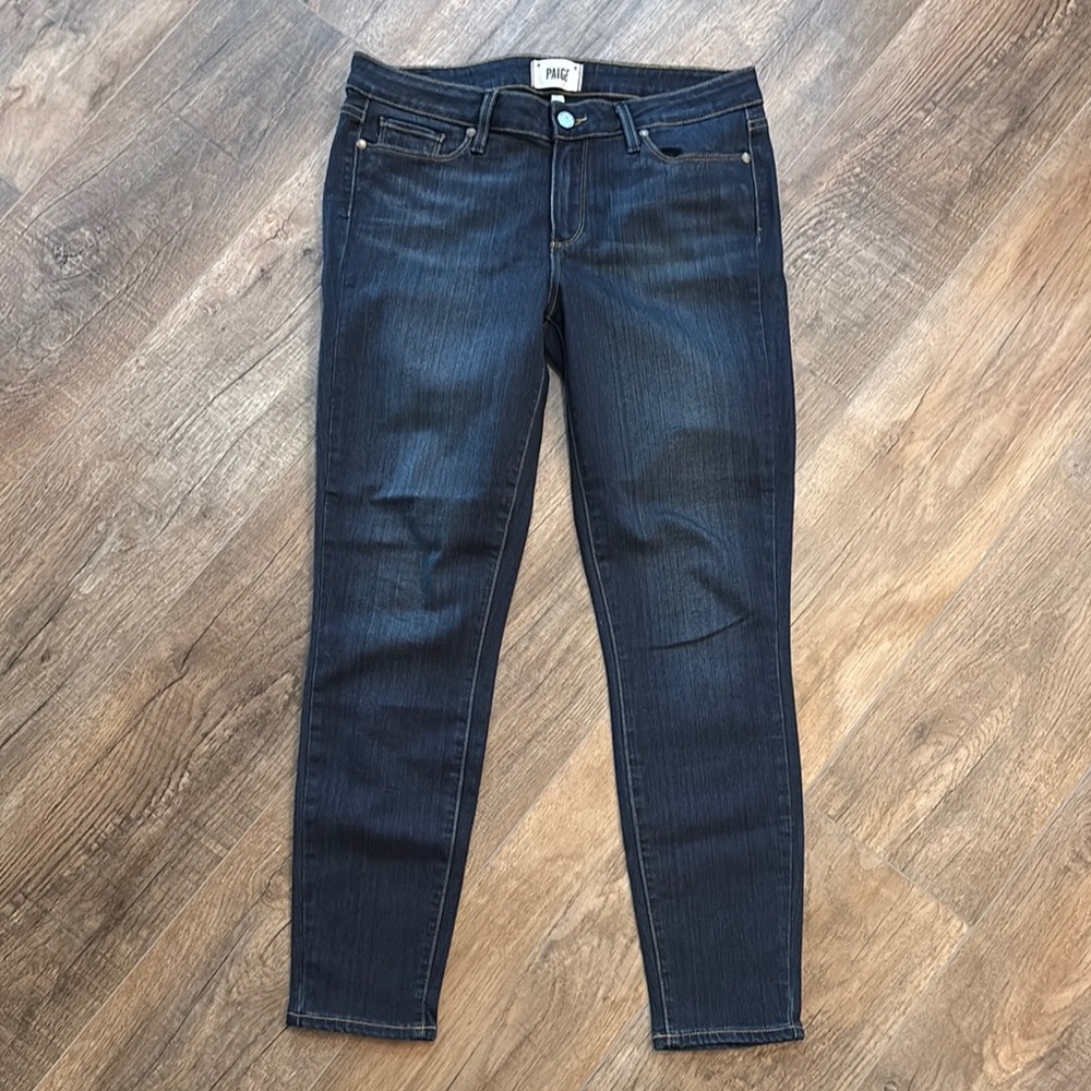 PAIGE Verdugo Ankle Women’s Blue Skinny‎ Jeans Classic Fit Size 31